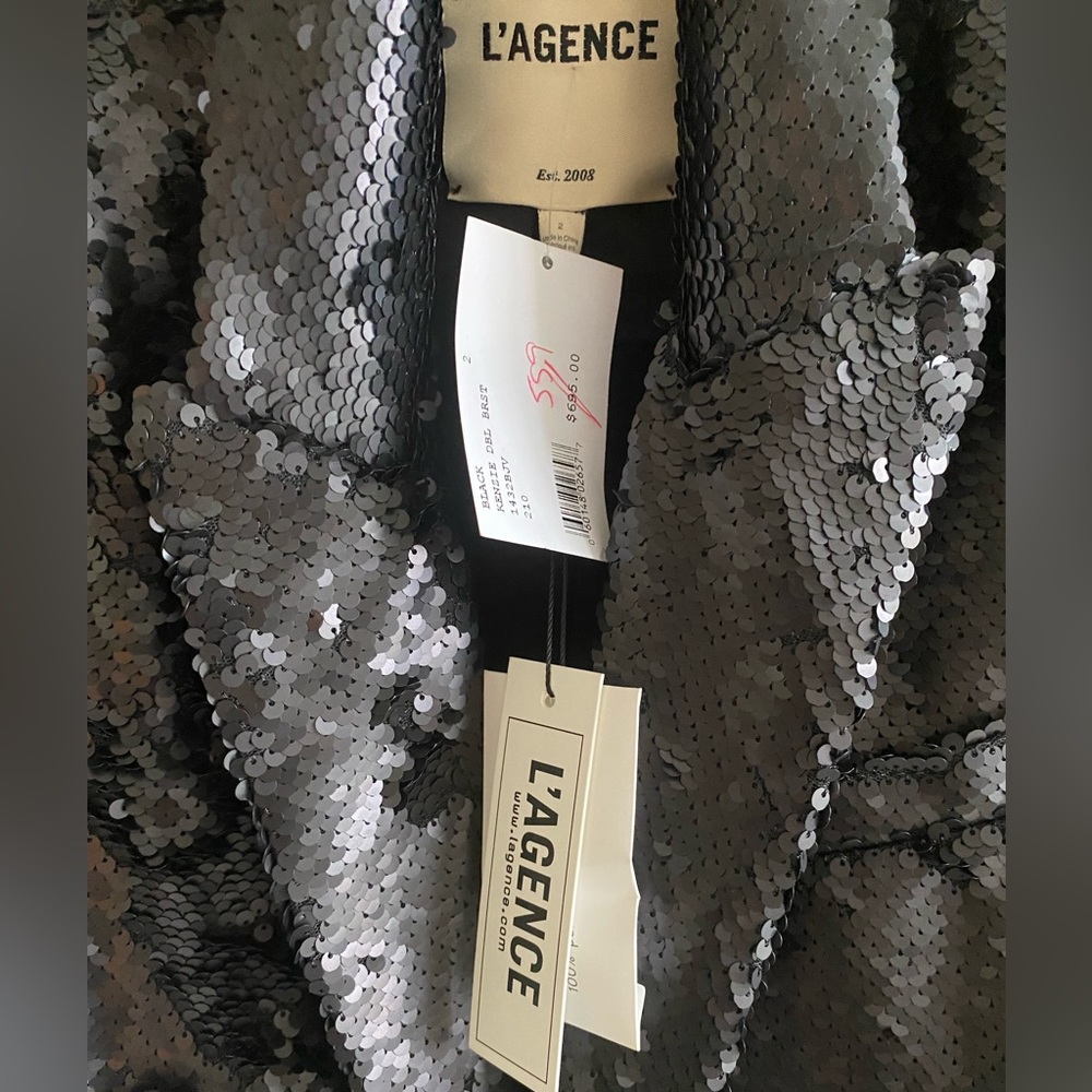 L’Agence Kenzie Sequin Blazer - BRAND NEW - Picture 3 of 8